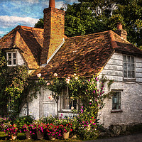 Buy canvas prints of A Chiltern Cottage by Ian Lewis