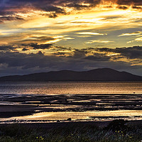 Buy canvas prints of Evening Light Over The Solway Firth by Ian Lewis