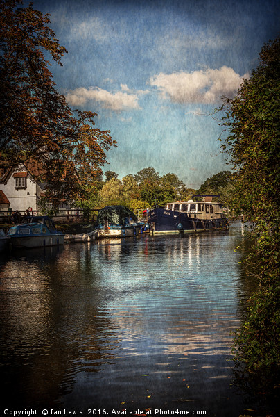 Above The Mill At Goring Picture Board by Ian Lewis