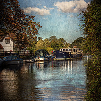 Buy canvas prints of Above The Mill At Goring by Ian Lewis