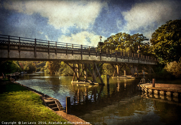 Goring on Thames Bridge Picture Board by Ian Lewis