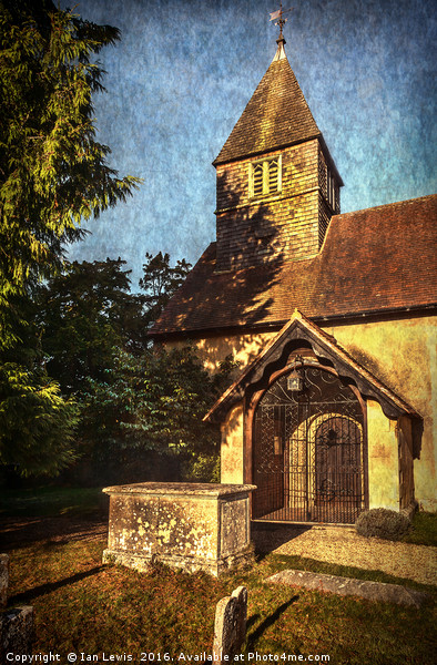 St Laurence Church Tidmarsh Picture Board by Ian Lewis