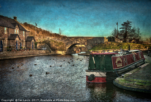 Brecon Canal Basin in Winter Picture Board by Ian Lewis
