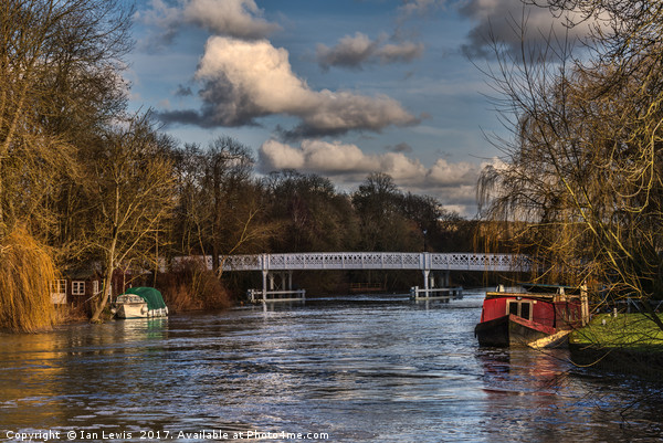 Below The Weir at Pangbourne Picture Board by Ian Lewis