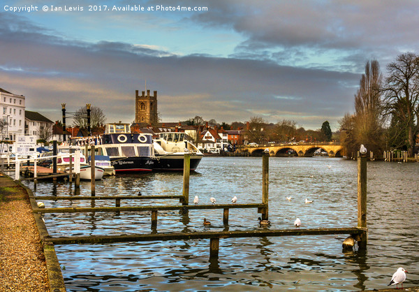 Henley on Thames Riverside Picture Board by Ian Lewis