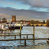 Buy canvas prints of Henley on Thames Riverside by Ian Lewis