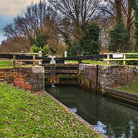 Buy canvas prints of Tyle Mill Lock by Ian Lewis