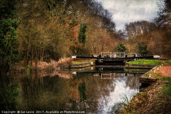 Above Sulhamstead Lock On The K&A Picture Board by Ian Lewis
