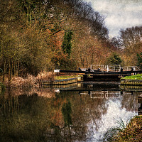Buy canvas prints of Above Sulhamstead Lock On The K&A by Ian Lewis