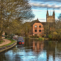 Buy canvas prints of The Kennet and Avon at Newbury by Ian Lewis