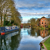 Buy canvas prints of The Kennet At West Mills Newbury by Ian Lewis