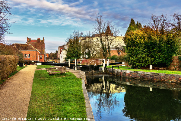 Town Lock Newbury  Picture Board by Ian Lewis