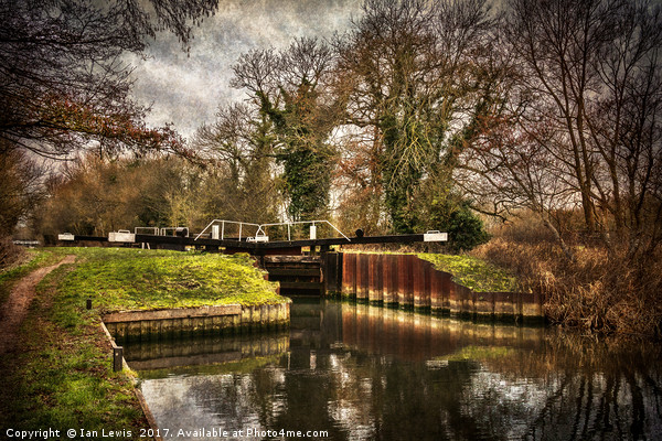 Sulhamstead Lock on the Kennet and Avon Picture Board by Ian Lewis