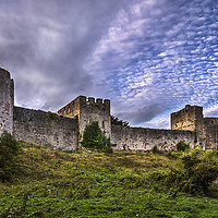 Buy canvas prints of Chepstow Castle Walls by Ian Lewis