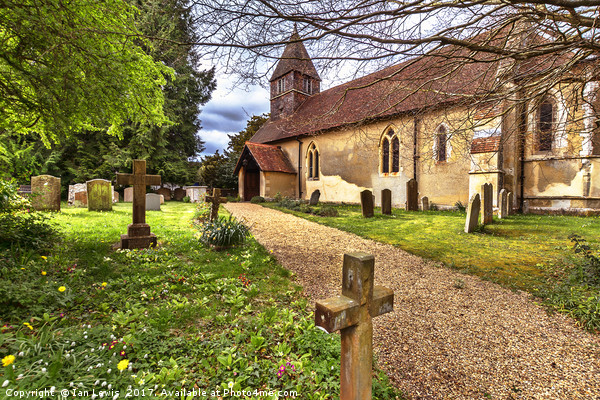 The Church At Tidmarsh in Berkshire Picture Board by Ian Lewis