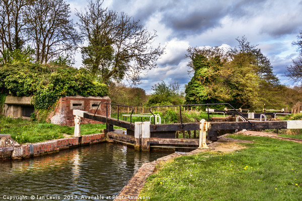 Garston Lock On The Kennet Navigation Picture Board by Ian Lewis