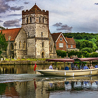 Buy canvas prints of On The Thames At Bisham by Ian Lewis