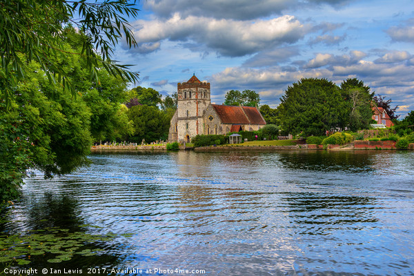 Across the Thames To Bisham Church Picture Board by Ian Lewis
