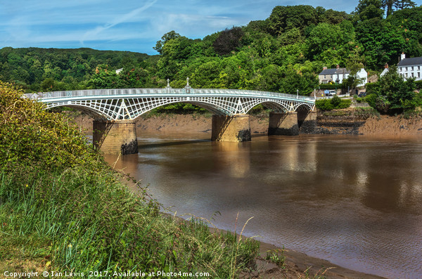 The Old Bridge At Chepstow Picture Board by Ian Lewis