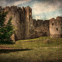 Buy canvas prints of Chepstow Castle Towers by Ian Lewis