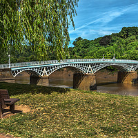 Buy canvas prints of A Riverside Seat At Chepstow by Ian Lewis