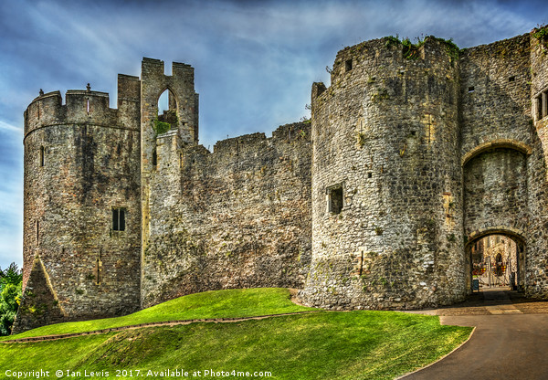 Gateway to Chepstow Castle Picture Board by Ian Lewis