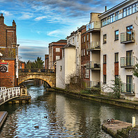 Buy canvas prints of The Kennet And Avon In Newbury by Ian Lewis