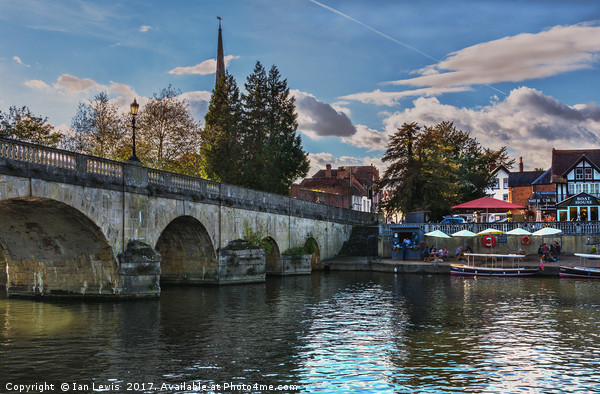 Wallingford Bridge Into The Town Picture Board by Ian Lewis