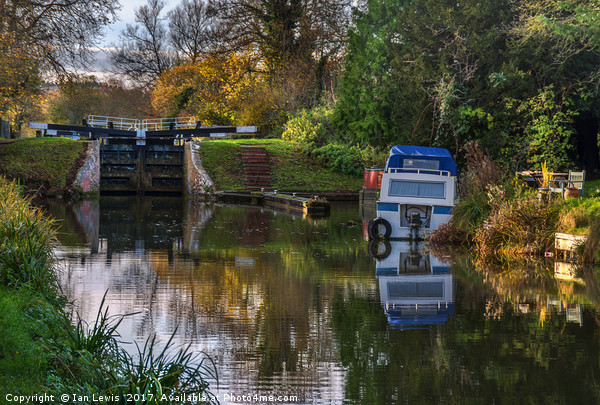 Autumn Colours At Hungerford Lock Picture Board by Ian Lewis
