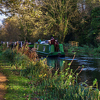 Buy canvas prints of Traffic On The Kennet and Avon Canal by Ian Lewis