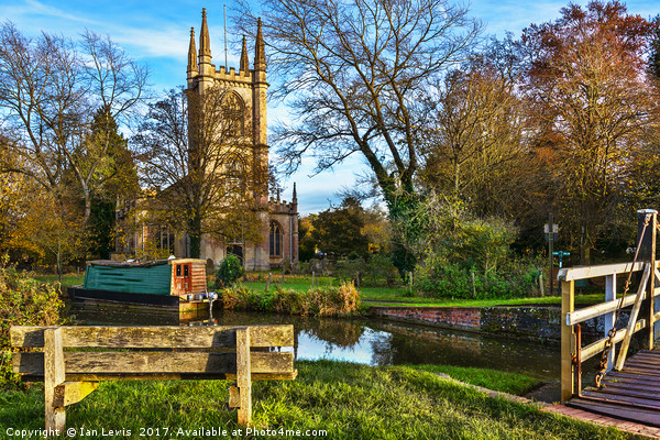 The Church By The Canal at Hungerford Picture Board by Ian Lewis