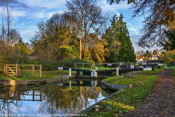 The Town Lock at Hungerford Picture Board by Ian Lewis