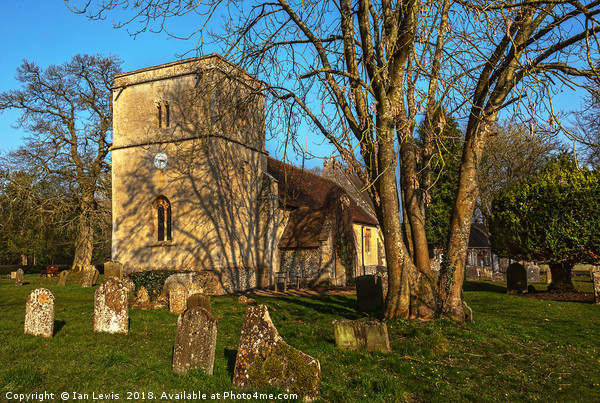 Chaddleworth  Church in Early Spring Picture Board by Ian Lewis