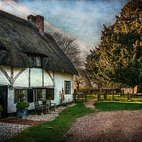 Buy canvas prints of Sulhamstead Abbots Cottages by Ian Lewis