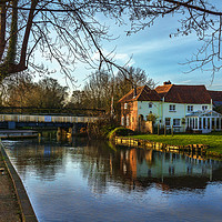 Buy canvas prints of Kennet and Avon At Sulhamstead by Ian Lewis