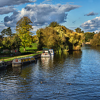 Buy canvas prints of The River Thames at Wallingford by Ian Lewis