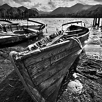 Buy canvas prints of Derwentwater Rowing Boat by Ian Lewis