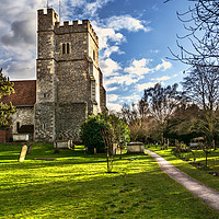 Buy canvas prints of The Church At Cookham by Ian Lewis