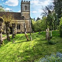 Buy canvas prints of Shipton on Cherwell Church by Ian Lewis