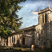 Buy canvas prints of St Nicholas Church Sulham by Ian Lewis