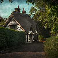 Buy canvas prints of Enchanting Sulham Thatched Cottage by Ian Lewis