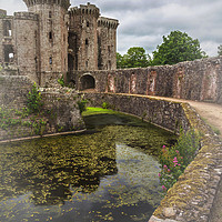 Buy canvas prints of Pathway By The Castle Moat by Ian Lewis