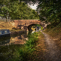 Buy canvas prints of Towpath to Pewsey Bridge by Ian Lewis
