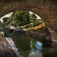 Buy canvas prints of Painting Pewsey Bridge by Ian Lewis