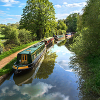 Buy canvas prints of The Oxford Canal by Ian Lewis