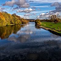 Buy canvas prints of Reflections At Pangbourne Meadows by Ian Lewis