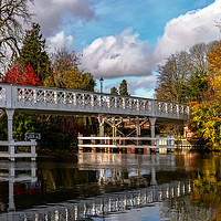 Buy canvas prints of Autumn Colours At Whitchurch Bridge by Ian Lewis