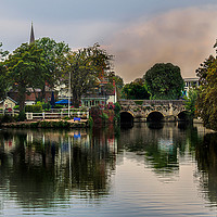 Buy canvas prints of Above The Bridge In Abingdon by Ian Lewis