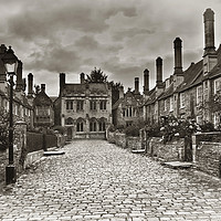 Buy canvas prints of Vicars Close In The City Of Wells by Ian Lewis