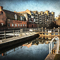 Buy canvas prints of County Lock and Brewery Stables Reading by Ian Lewis